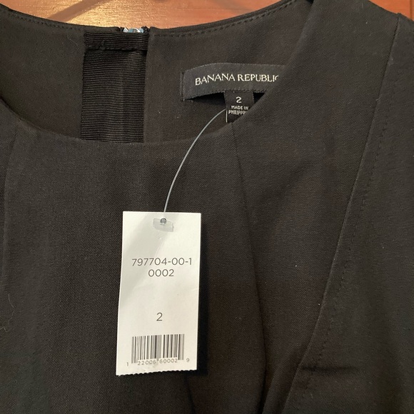 New Banana Republic Black Shift Dress size 2 - Picture 4 of 6